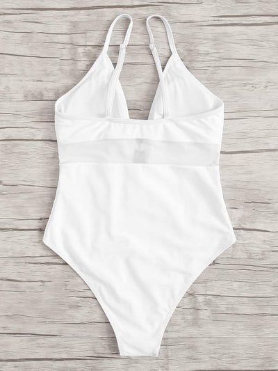 Mesh<b style="color:White;"><font size="1"> -</font></b>Panel One Piece Swimsuit