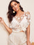 Crochet<b style="color:White;"><font size="1"> -</font></b>Guipure<b style="color:White;"><font size="1"> -</font></b>Lace Cover Up Without Bra