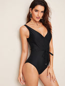 Tie<b style="color:White;"><font size="1"> -</font></b>Waist<b style="color:White;"><font size="1"> -</font></b>Low Back One Piece Swim