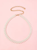 Faux<b style="color:White;"><font size="1"> -</font></b>Pearl Chain Belt