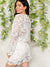 Sheer<b style="color:White;"><font size="1"> -</font></b>Guipure<b style="color:White;"><font size="1"> -</font></b>Lace Top & Skirt Set