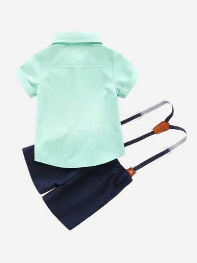 Toddler<b style="color:White;"><font size="1"> -</font></b>Boys<b style="color:White;"><font size="1"> -</font></b>Bow Tie Shirt With Shorts