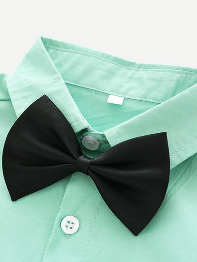 Toddler<b style="color:White;"><font size="1"> -</font></b>Boys<b style="color:White;"><font size="1"> -</font></b>Bow Tie Shirt With Shorts