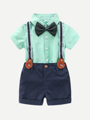 Toddler<b style="color:White;"><font size="1"> -</font></b>Boys<b style="color:White;"><font size="1"> -</font></b>Bow Tie Shirt With Shorts