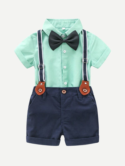 Toddler<b style="color:White;"><font size="1"> -</font></b>Boys<b style="color:White;"><font size="1"> -</font></b>Bow Tie Shirt With Shorts