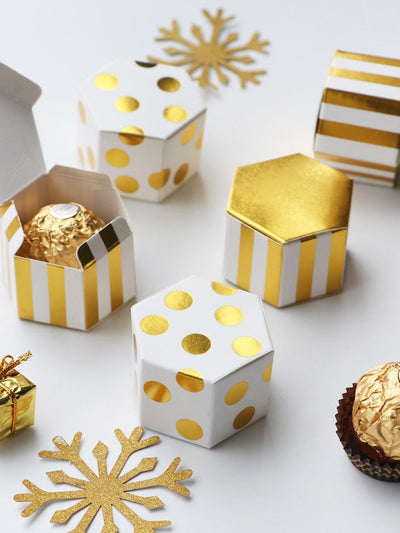 Hexagonal<b style="color:White;"><font size="1"> -</font></b>Candy Box 10pcs