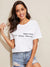 Letter<b style="color:White;"><font size="1"> -</font></b>Print Contrast Pocket Tee