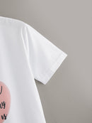 Letter<b style="color:White;"><font size="1"> -</font></b>And Heart Print Tee