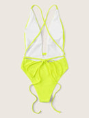 U-Plunge<b style="color:White;"><font size="1"> -</font></b>Criss<b style="color:White;"><font size="1"> -</font></b>Cross Backless One Piece Swim