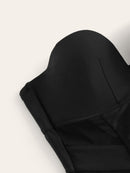 Contrast<b style="color:White;"><font size="1"> -</font></b>Mesh<b style="color:White;"><font size="1"> -</font></b>Underwire<b style="color:White;"><font size="1"> -</font></b>High Leg One Piece Swimsuit
