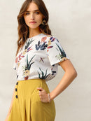 Floral<b style="color:White;"><font size="1"> -</font></b>and Plants Tee