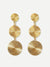 Layered<b style="color:White;"><font size="1"> -</font></b>Spiral<b style="color:White;"><font size="1"> -</font></b>Engraved Round Drop Earrings 1pair