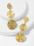 Layered<b style="color:White;"><font size="1"> -</font></b>Spiral<b style="color:White;"><font size="1"> -</font></b>Engraved Round Drop Earrings 1pair