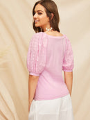 Schiffy<b style="color:White;"><font size="1"> -</font></b>Puff Sleeve Top