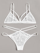 Polka<b style="color:White;"><font size="1"> -</font></b>Dot<b style="color:White;"><font size="1"> -</font></b>Harness Sheer Lingerie Set