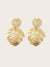 Double<b style="color:White;"><font size="1"> -</font></b>Leaf<b style="color:White;"><font size="1"> -</font></b>Shaped Drop Earrings 1pair