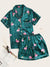 Flamingo<b style="color:White;"><font size="1"> -</font></b>Print<b style="color:White;"><font size="1"> -</font></b>Polka Dot Satin Pajama Set