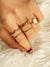 Rhinestone<b style="color:White;"><font size="1"> -</font></b>Engraved Ring Set 5pcs