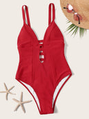 Mesh<b style="color:White;"><font size="1"> -</font></b>Panel One Piece Swimsuit