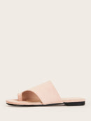 Plain<b style="color:White;"><font size="1"> -</font></b>Suede Flat Slippers