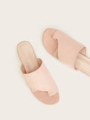 Plain<b style="color:White;"><font size="1"> -</font></b>Suede Flat Slippers