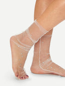 Star<b style="color:White;"><font size="1"> -</font></b>Decor<b style="color:White;"><font size="1"> -</font></b>Slouch Net Socks 2pairs