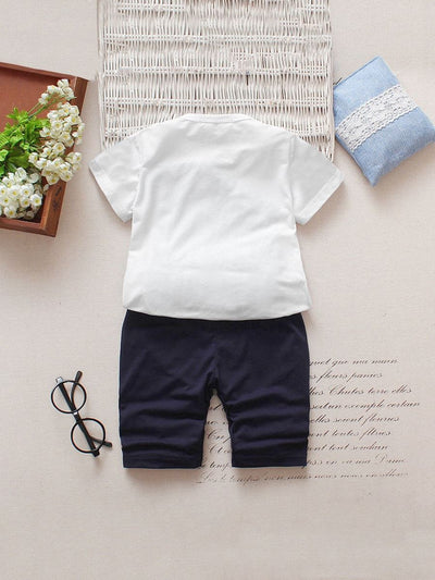 Toddler<b style="color:White;"><font size="1"> -</font></b>Boys<b style="color:White;"><font size="1"> -</font></b>Car<b style="color:White;"><font size="1"> -</font></b>Print Tee With Letter Print Pants