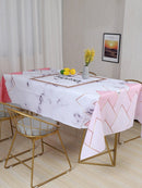 Letter<b style="color:White;"><font size="1"> -</font></b>Print Marble Pattern Tablecloth