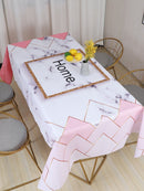 Letter<b style="color:White;"><font size="1"> -</font></b>Print Marble Pattern Tablecloth