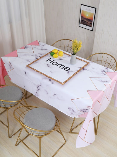 Letter<b style="color:White;"><font size="1"> -</font></b>Print Marble Pattern Tablecloth