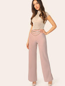 Flare<b style="color:White;"><font size="1"> -</font></b>Leg Solid Pants