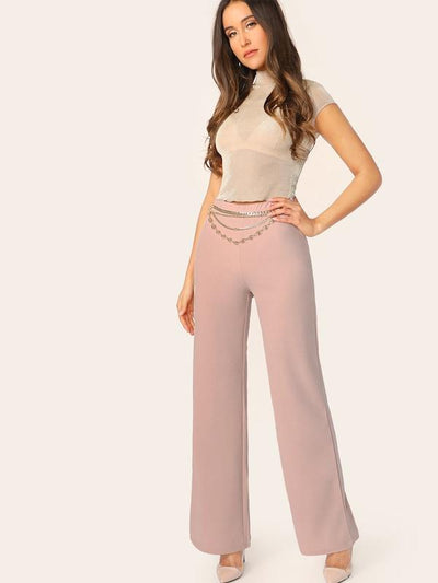 Flare<b style="color:White;"><font size="1"> -</font></b>Leg Solid Pants