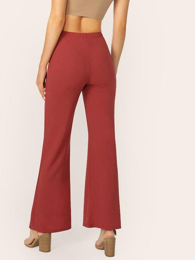 Flare<b style="color:White;"><font size="1"> -</font></b>Leg Solid Pants