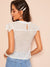 Ruffle<b style="color:White;"><font size="1"> -</font></b>Detail<b style="color:White;"><font size="1"> -</font></b>Eyelet Embroidered Top