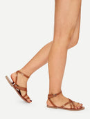 Strappy<b style="color:White;"><font size="1"> -</font></b>Flat Sandals