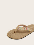 Plaited<b style="color:White;"><font size="1"> -</font></b>Detail Flip Flops