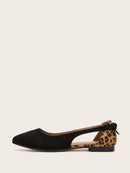 Leopard<b style="color:White;"><font size="1"> -</font></b>Pattern Cut Out Flats