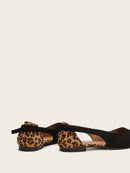 Leopard<b style="color:White;"><font size="1"> -</font></b>Pattern Cut Out Flats