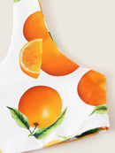 Random<b style="color:White;"><font size="1"> -</font></b>Orange<b style="color:White;"><font size="1"> -</font></b>Print<b style="color:White;"><font size="1"> -</font></b>Tank Top With Panty Bikini Set