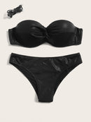 Underwired<b style="color:White;"><font size="1"> -</font></b>Bandeau<b style="color:White;"><font size="1"> -</font></b>With Panty Bikini Set