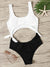 Two<b style="color:White;"><font size="1"> -</font></b>Tone<b style="color:White;"><font size="1"> -</font></b>Cut-out Tie Side Monokini