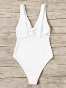 Twist<b style="color:White;"><font size="1"> -</font></b>Ruched<b style="color:White;"><font size="1"> -</font></b>Low Back One Piece Swim