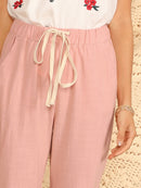 Drawstring<b style="color:White;"><font size="1"> -</font></b>Waist Slant Pocket Pants