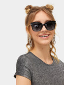 Flat<b style="color:White;"><font size="1"> -</font></b>Lens Metallic Arms Sunglasses