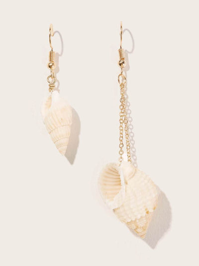 Seashell<b style="color:White;"><font size="1"> -</font></b>Design<b style="color:White;"><font size="1"> -</font></b>Mismatched Drop Earrings 1pair