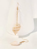 Seashell<b style="color:White;"><font size="1"> -</font></b>Design<b style="color:White;"><font size="1"> -</font></b>Mismatched Drop Earrings 1pair