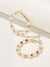 Faux<b style="color:White;"><font size="1"> -</font></b>Pearl<b style="color:White;"><font size="1"> -</font></b>Decor Hoop Earrings 1pair