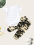 Baby<b style="color:White;"><font size="1"> -</font></b>Slogan<b style="color:White;"><font size="1"> -</font></b>Print Jumpsuit With Camo Pants