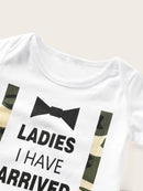 Baby<b style="color:White;"><font size="1"> -</font></b>Slogan<b style="color:White;"><font size="1"> -</font></b>Print Jumpsuit With Camo Pants