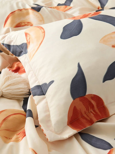 Peach<b style="color:White;"><font size="1"> -</font></b>Print Bedding Set